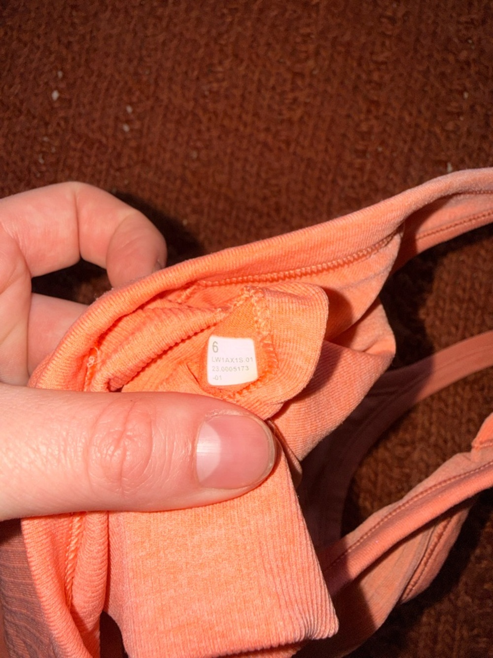 Lululemon Pair of Ribbed Tank Tops - Coral and Mint - Picture 5 of 7